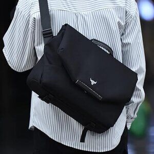 NEW! Waterproof Tote Messenger Bag with Padded Laptop Divider & Luggage Strap